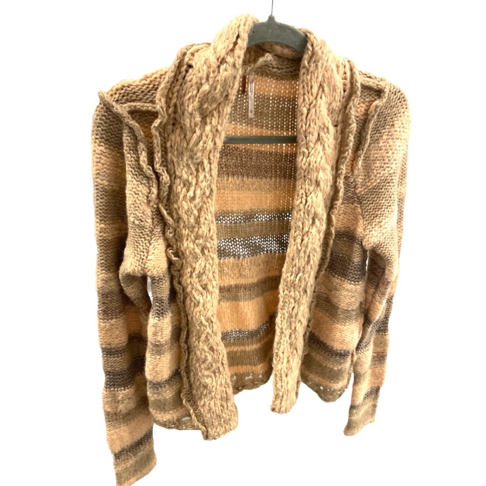 Free People wool alpaca cardigan sweater large